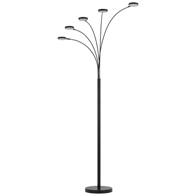 MALIBU INTERGRATED LED 8W X 5 METAL ARC FLOOR LAMP Floor Lamp Cal Lighting