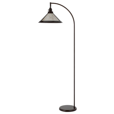 60W DOWNBRIDGE ADJUSTABLE METAL FLOOR LAMP WITH MICA SHADE Floor Lamp Cal Lighting