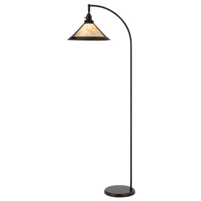 60W DOWNBRIDGE ADJUSTABLE METAL FLOOR LAMP WITH MICA SHADE Floor Lamp Cal Lighting