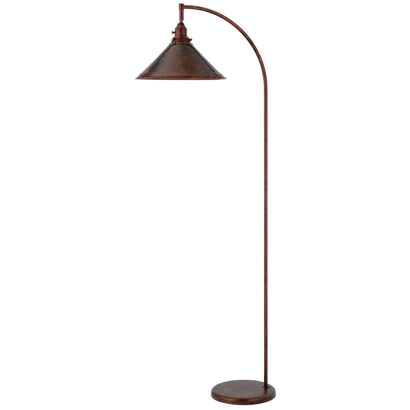 60W DOWNBRIDGE ADJUSTABLE METAL FLOOR LAMP WITH MICA SHADE Floor Lamp Cal Lighting