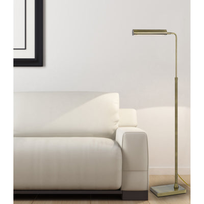 DELRAY 17W, 3000K NON DIMMABLE INTEGRATED LED METAL FLOOR LAMP WITH ADJUSTABLE HEIGHT Floor Lamp Cal Lighting