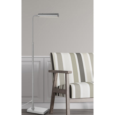 DELRAY 17W, 3000K NON DIMMABLE INTEGRATED LED METAL FLOOR LAMP WITH ADJUSTABLE HEIGHT Floor Lamp Cal Lighting