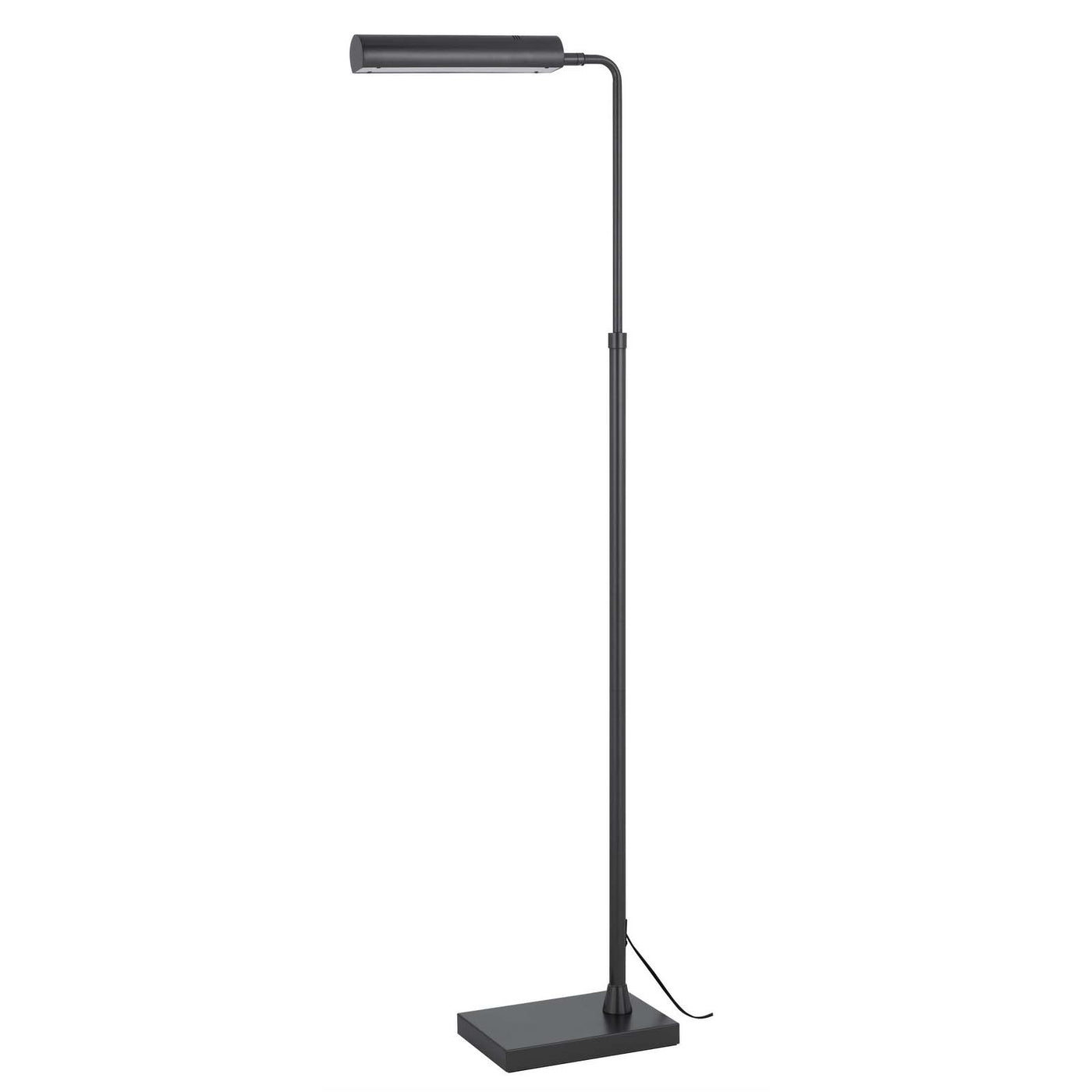 Delray 17W, 3000K non dimmable integrated LED metal floor lamp with adjustable height