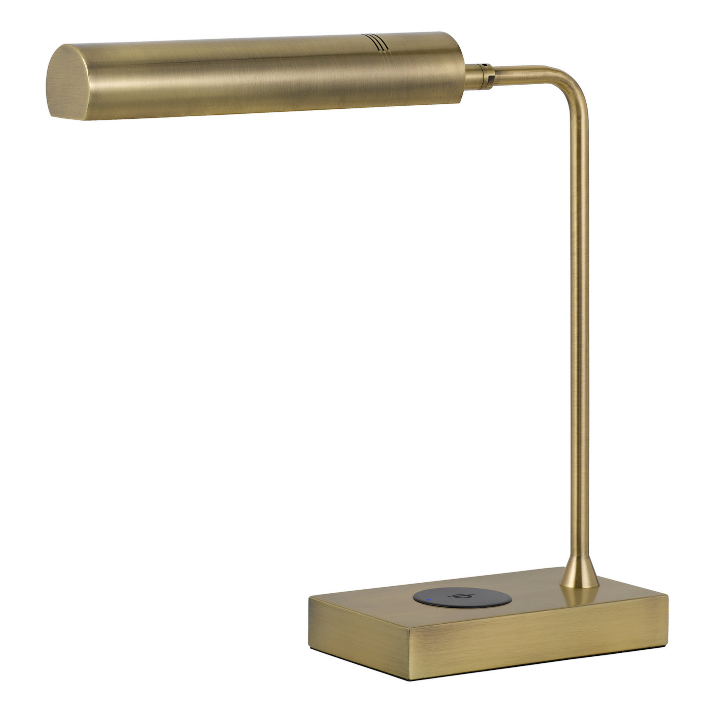 DELRAY 12W INTERGRATED LED METAL DESK LAMP WITH WIRELESS CHARGING PORT Table Lamp Cal Lighting