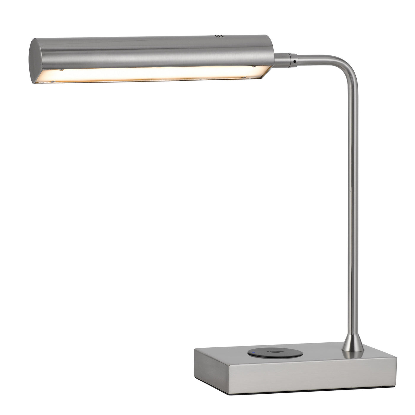 DELRAY 12W INTERGRATED LED METAL DESK LAMP WITH WIRELESS CHARGING PORT Table Lamp Cal Lighting