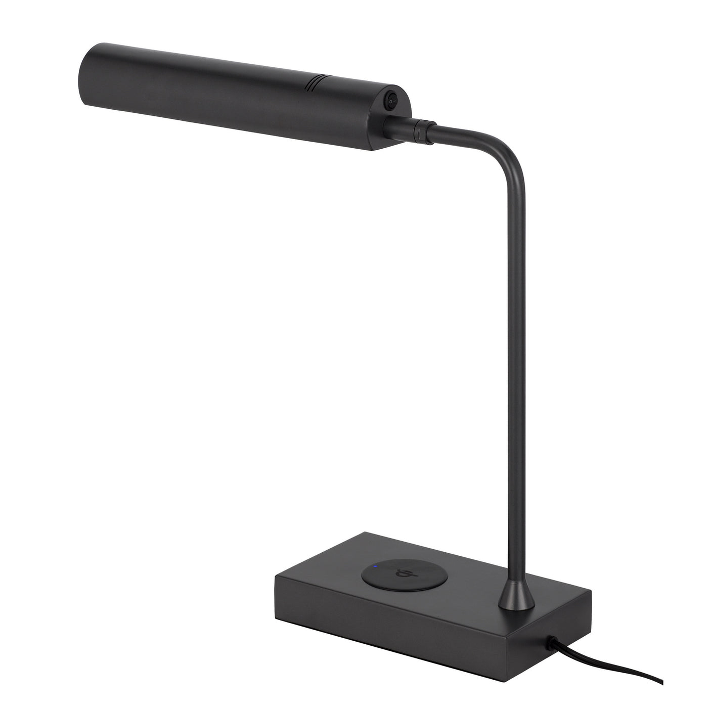 DELRAY 12W INTERGRATED LED METAL DESK LAMP WITH WIRELESS CHARGING PORT Table Lamp Cal Lighting