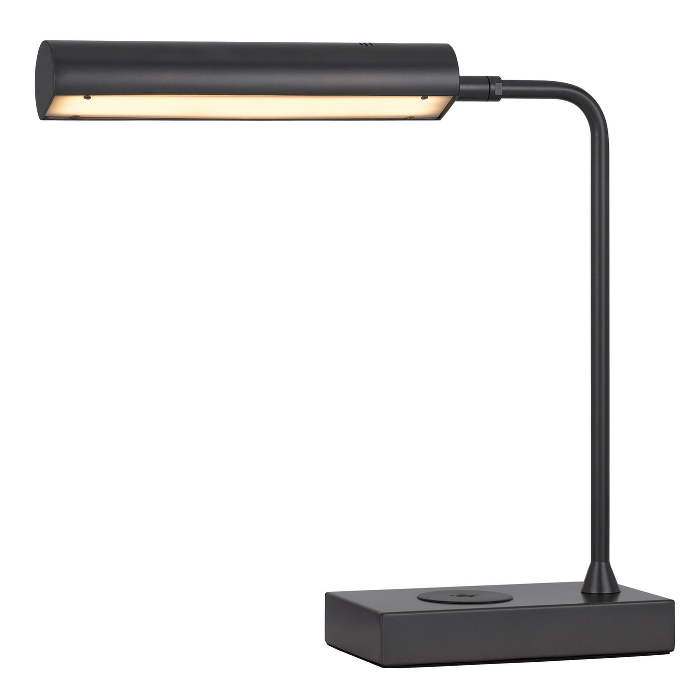 DELRAY 12W INTERGRATED LED METAL DESK LAMP WITH WIRELESS CHARGING PORT Table Lamp Cal Lighting