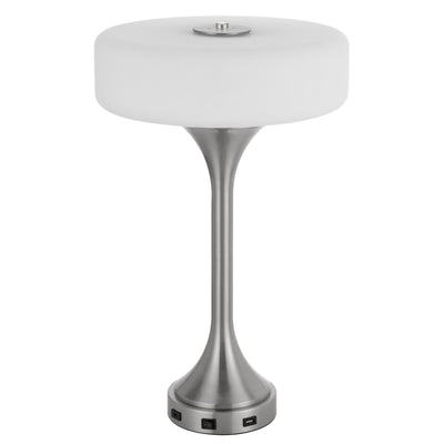 ESPOO 25W X 3 METAL DESK/TABLE LAMP WITH FROSTED GLASS SHADE Table Lamp Cal Lighting