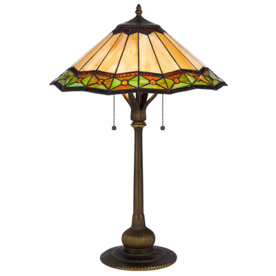 60W x 2 Armscroft tiffany table lamp