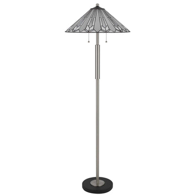 60W X 2 MUIRFIELD TIFFANY FLOOR LAMP Floor Lamp Cal Lighting