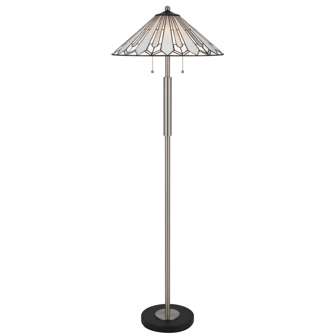 60W X 2 MUIRFIELD TIFFANY FLOOR LAMP Floor Lamp Cal Lighting