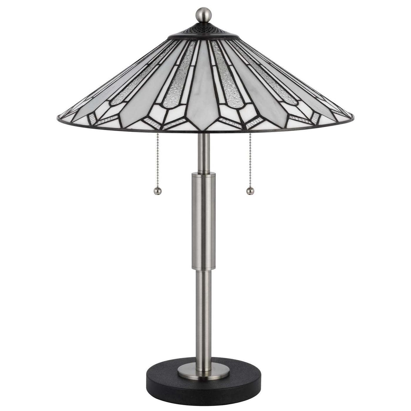 60W X 2 MUIRFIELD TIFFANY TABLE LAMP