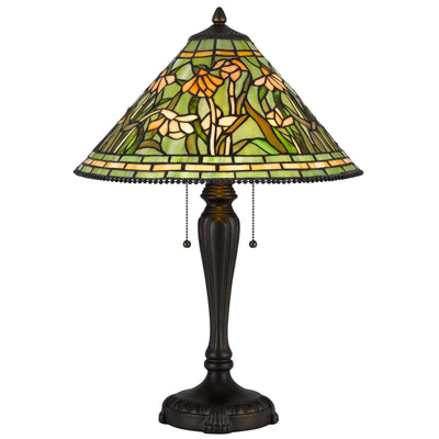 60W x 2 Milwood tiffany table lamp