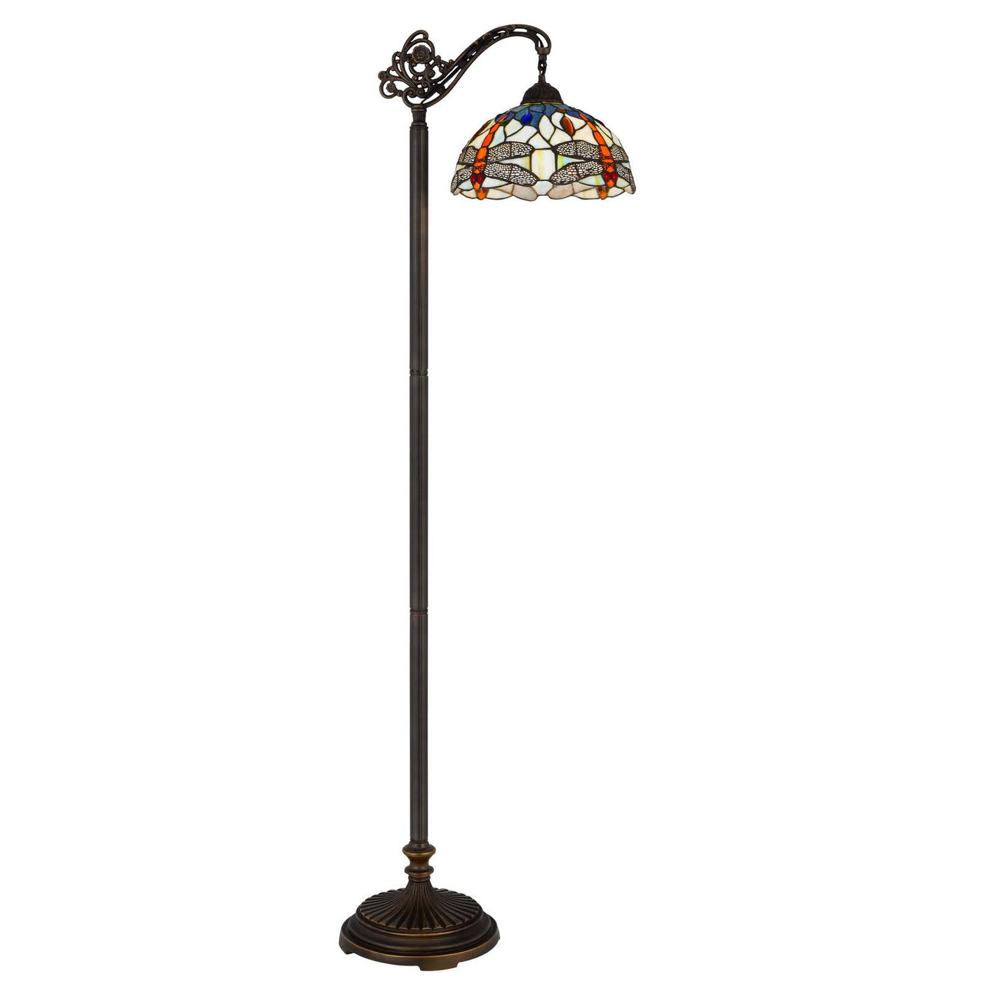 60W COLEBRIDGE DOWNBRIDGE TIFFANY FLOOR LAMP Floor Lamp Cal Lighting