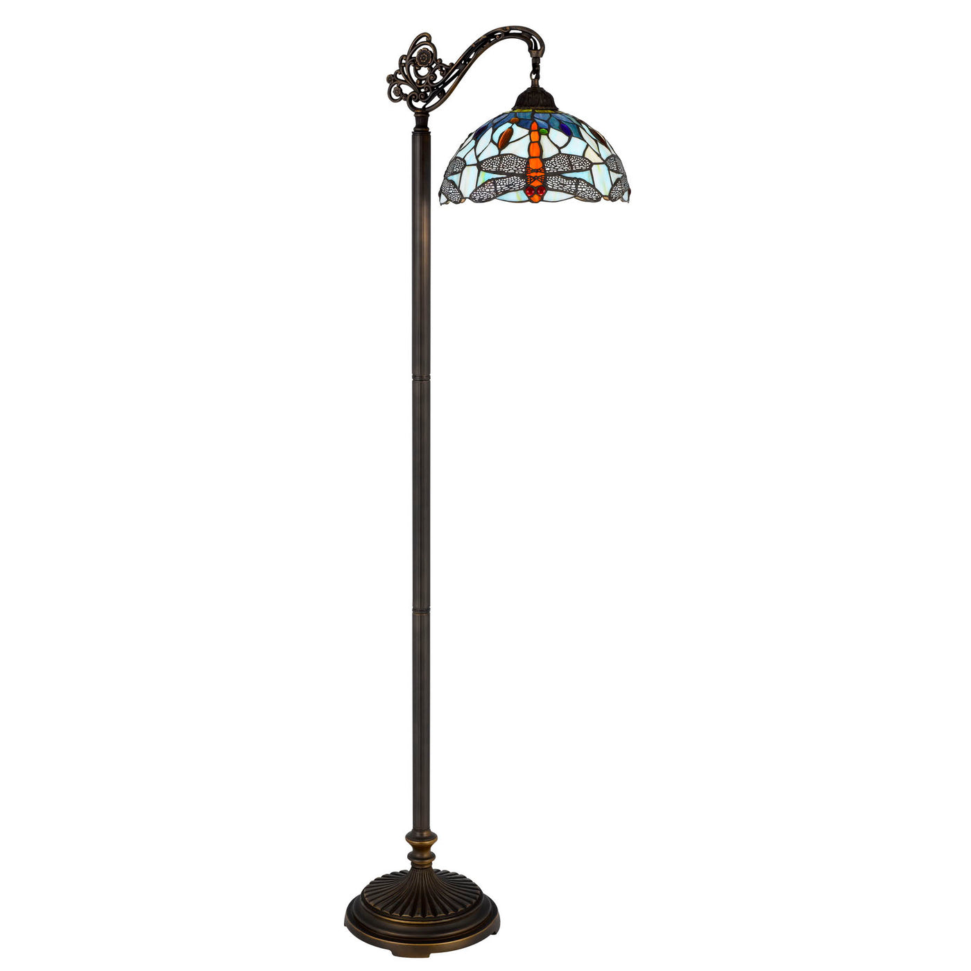 60W COLEBRIDGE DOWNBRIDGE TIFFANY FLOOR LAMP Floor Lamp Cal Lighting