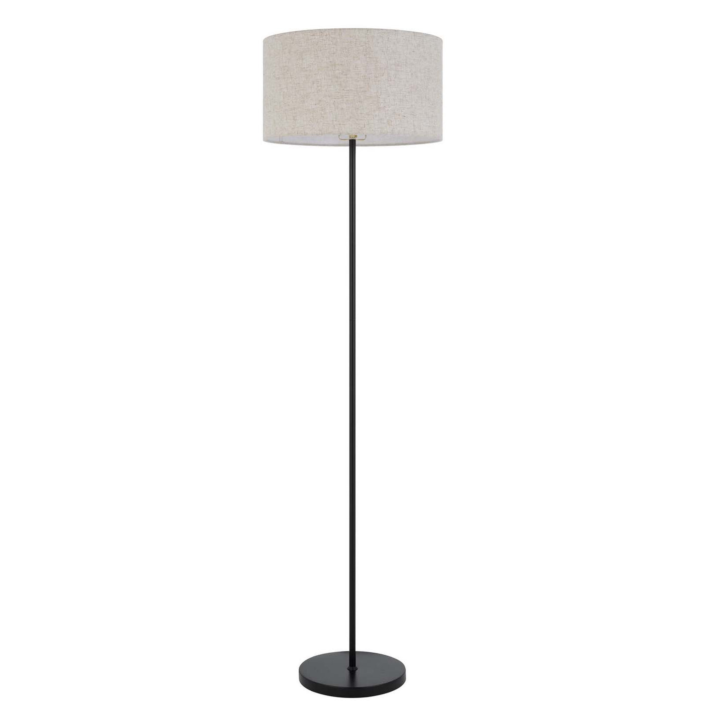 150W 3 WAYT CROMWELL METAL FLOOR LAMP WITH LINEN SHADE Floor Lamp Cal Lighting