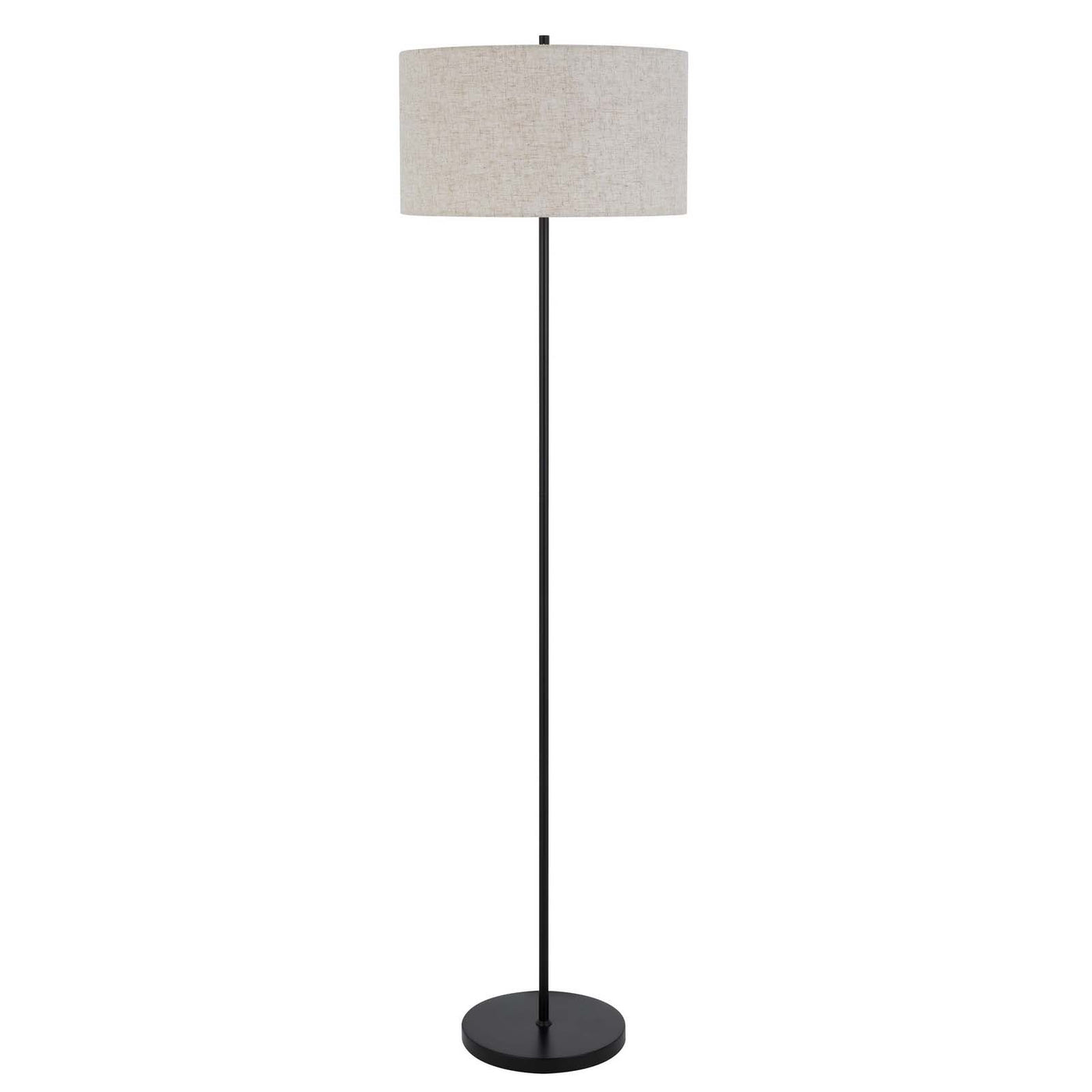 150W 3 WAYT CROMWELL METAL FLOOR LAMP WITH LINEN SHADE Floor Lamp Cal Lighting