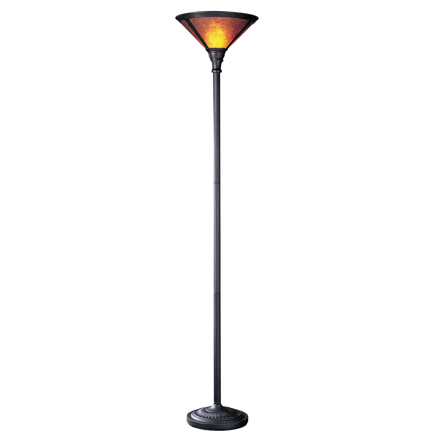 150W 3 WAY TORCHIERE W/MICA SHADE Floor Lamp Cal Lighting