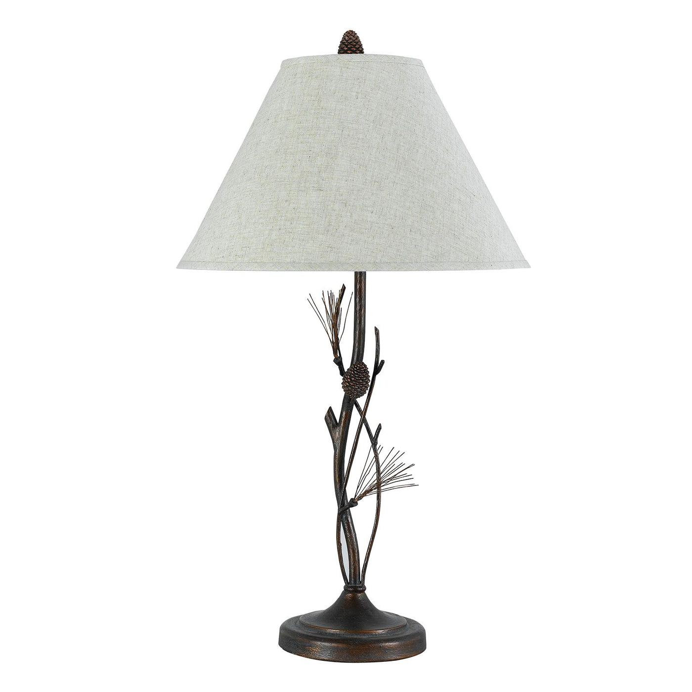 150W 3WAY PINE TWIG IRON TB LP Table Lamp Cal Lighting