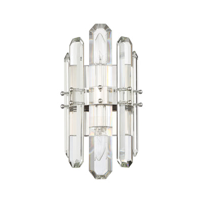 Bolton 2 Light Polished Nickel Sconce Wall Sconce Crystorama