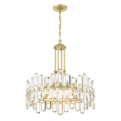 Bolton 8 Light Aged Brass Chandelier Chandelier Crystorama