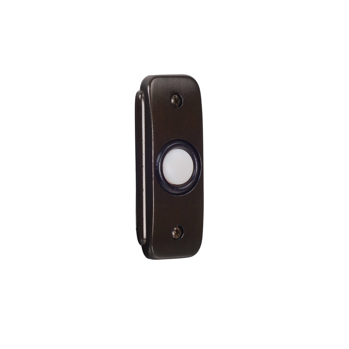 Recessed Mount Stepped Rectangle LED Lighted Push Button in Bronze Doorbell Button Craftmade