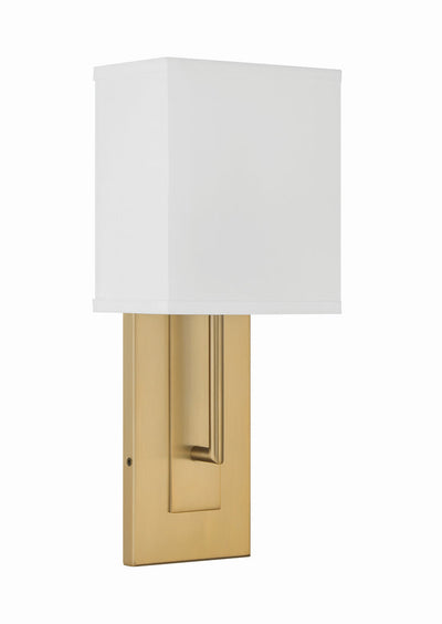 Brent 1 Light Vibrant Gold Sconce Wall Sconce Crystorama