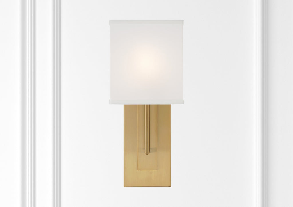 Brent 1 Light Vibrant Gold Sconce Wall Sconce Crystorama