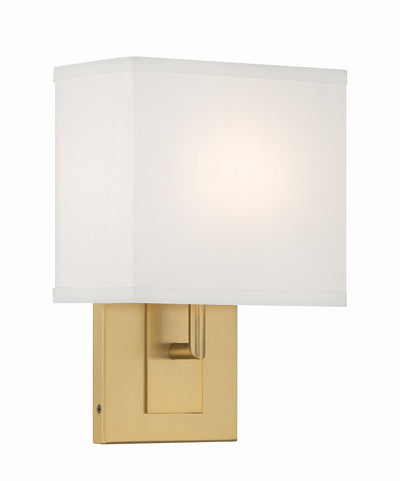 Brent 1 Light Vibrant Gold Sconce Wall Sconce Crystorama