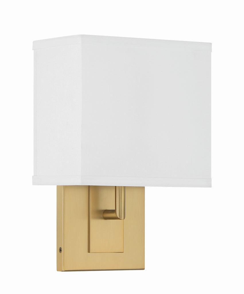 Brent 1 Light Vibrant Gold Sconce Wall Sconce Crystorama