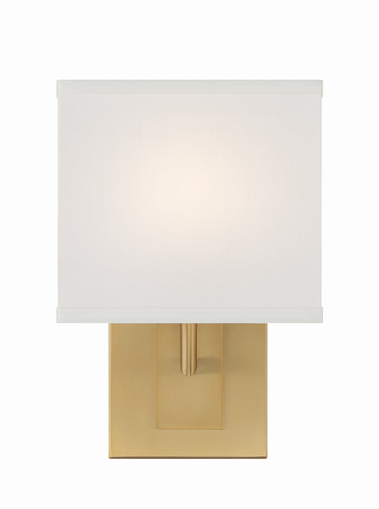 Brent 1 Light Vibrant Gold Sconce Wall Sconce Crystorama