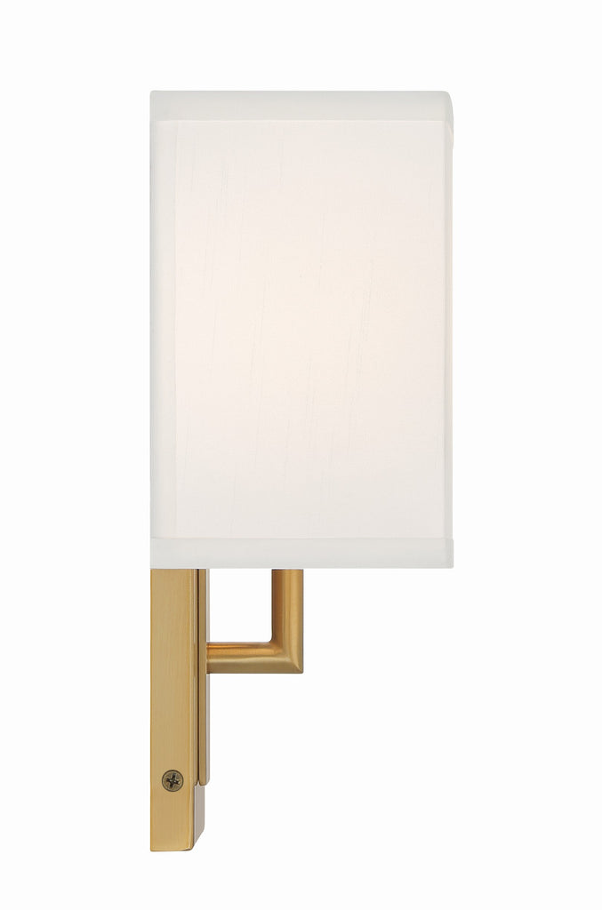 Brent 1 Light Vibrant Gold Sconce Wall Sconce Crystorama