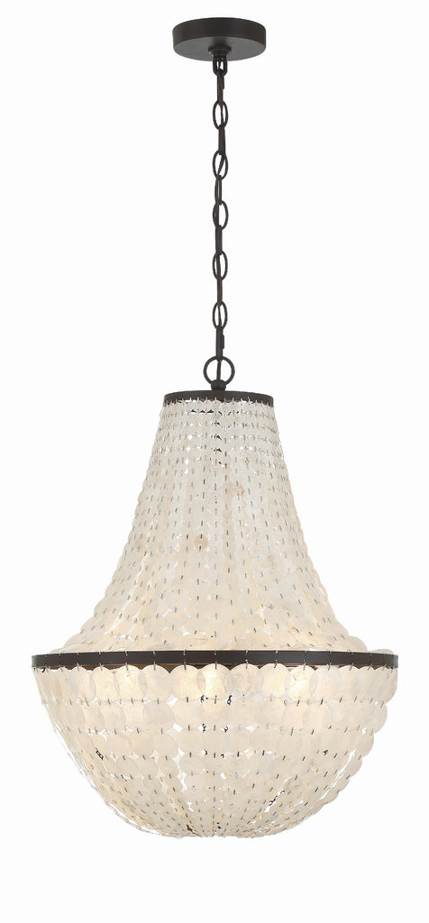 Brielle 6 Light Dark Bronze Chandelier Chandelier Crystorama