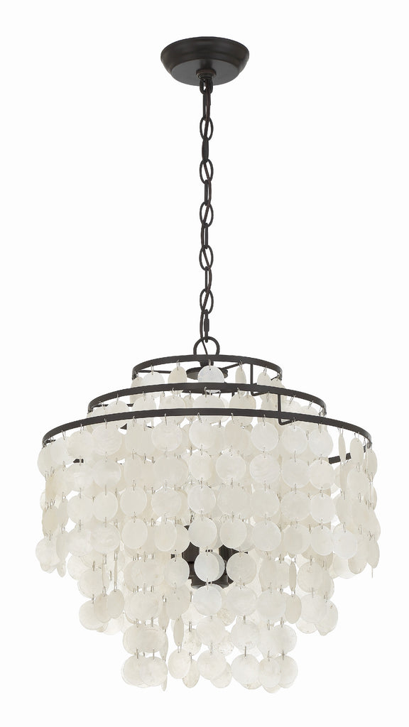 Brielle 4 Light Dark Bronze Chandelier Chandelier Crystorama