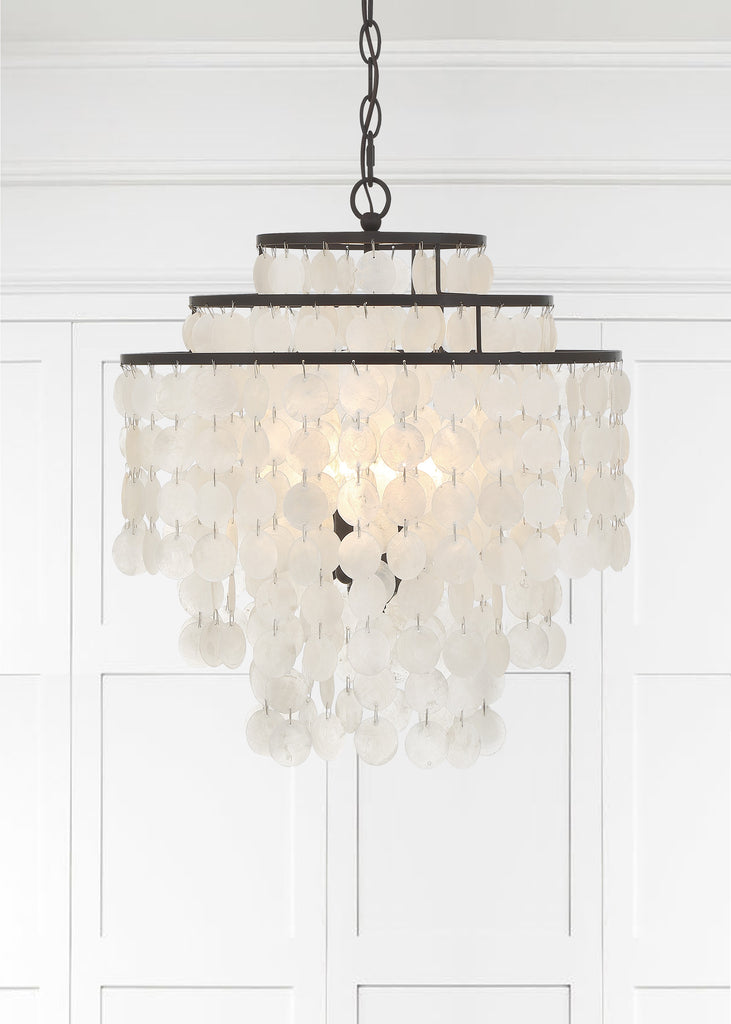 Brielle 4 Light Dark Bronze Chandelier Chandelier Crystorama