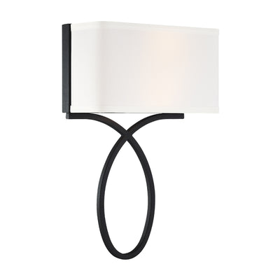 Brinkley 2 Light Black Forged Sconce Wall Sconce Crystorama