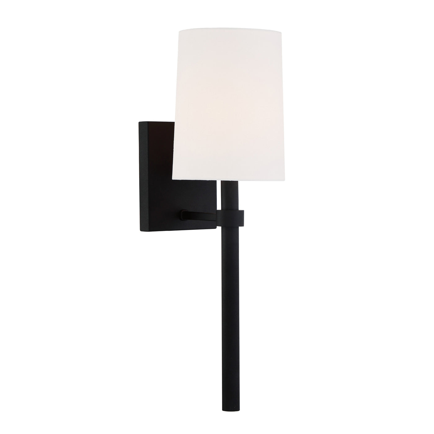 Bromley 1 Light Black Forged Sconce Wall Sconce Crystorama