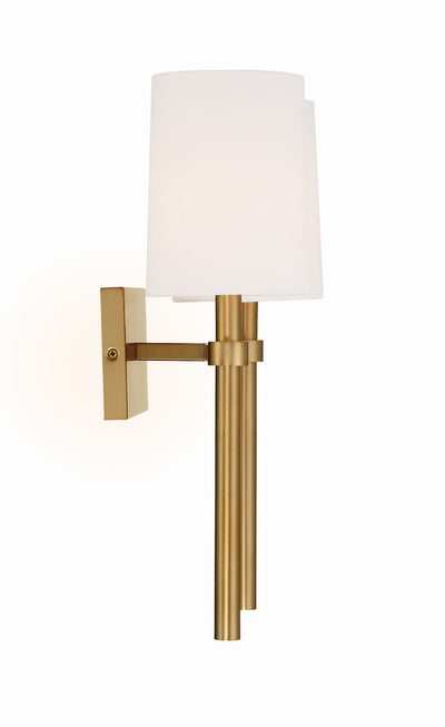 Bromley 2 Light Vibrant Gold Sconce Wall Sconce Crystorama