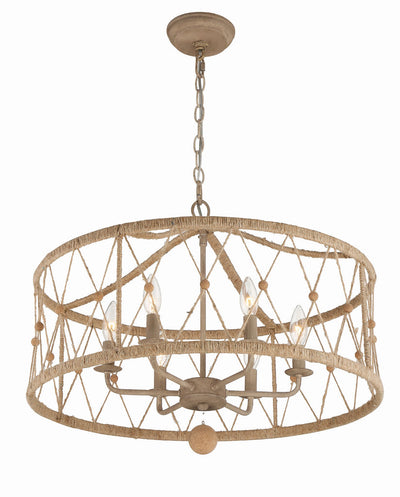 Brixton 6 Light Burnished Silver Chandelier Chandelier Crystorama