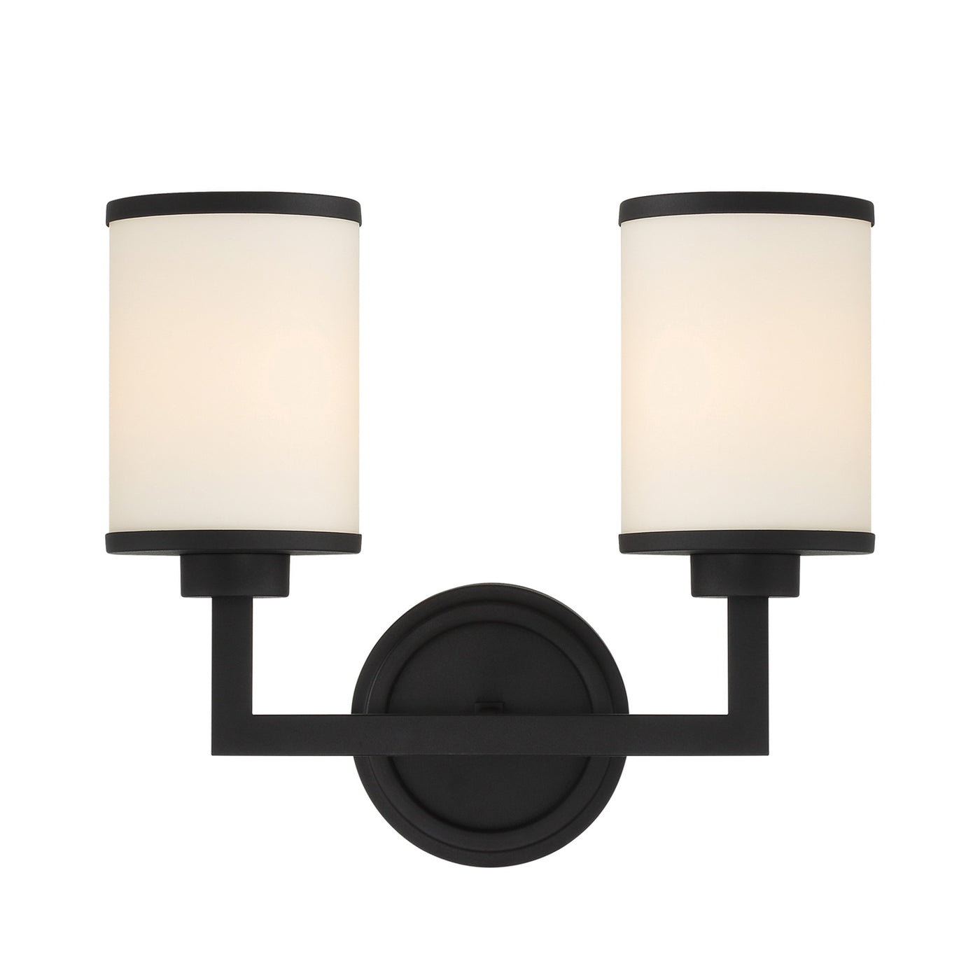 Bryant 2 Light Black Forged Sconce Wall Sconce Crystorama