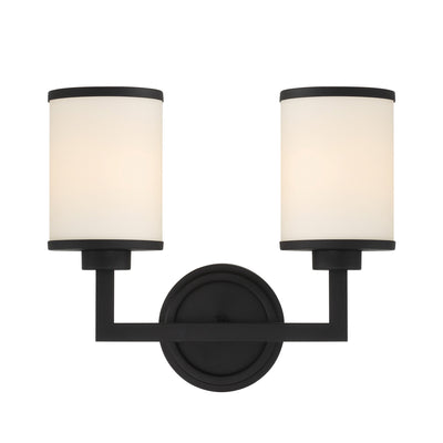 Bryant 2 Light Black Forged Sconce Wall Sconce Crystorama