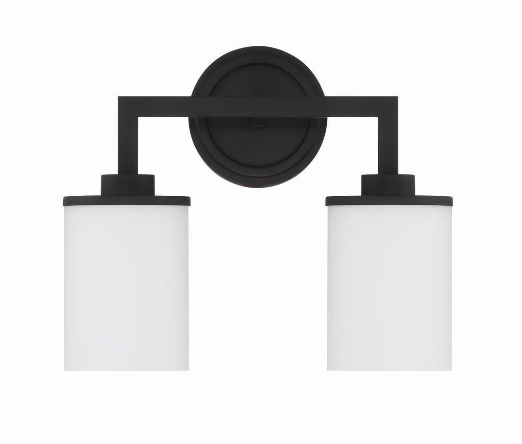 Bryant 2 Light Black Forged Sconce Wall Sconce Crystorama