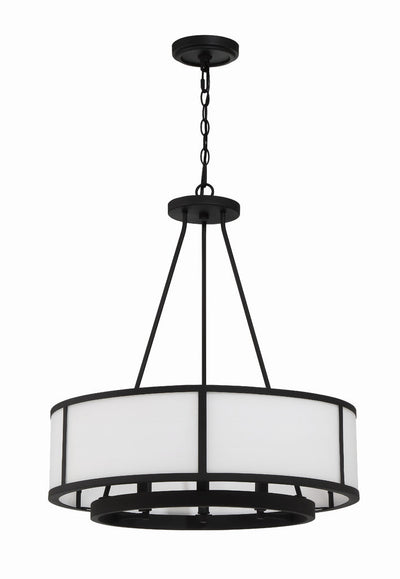 Bryant 6 Light Black Forged Chandelier Chandelier Crystorama