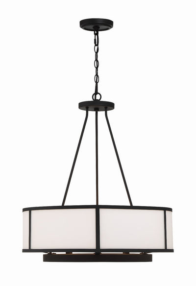 Bryant 6 Light Black Forged Chandelier Chandelier Crystorama