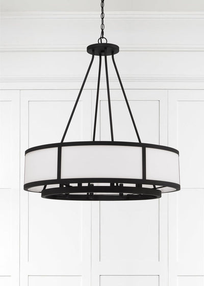 Bryant 8 Light Black Forged Chandelier Chandelier Crystorama