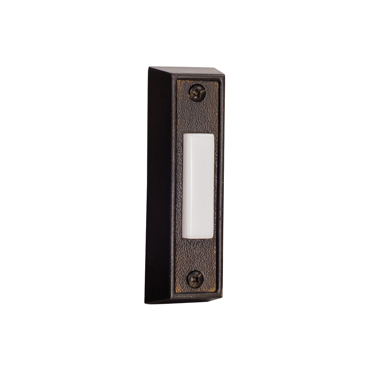 Surface Mount Rectangle Lighted Push Button in Bronze Doorbell Button Craftmade