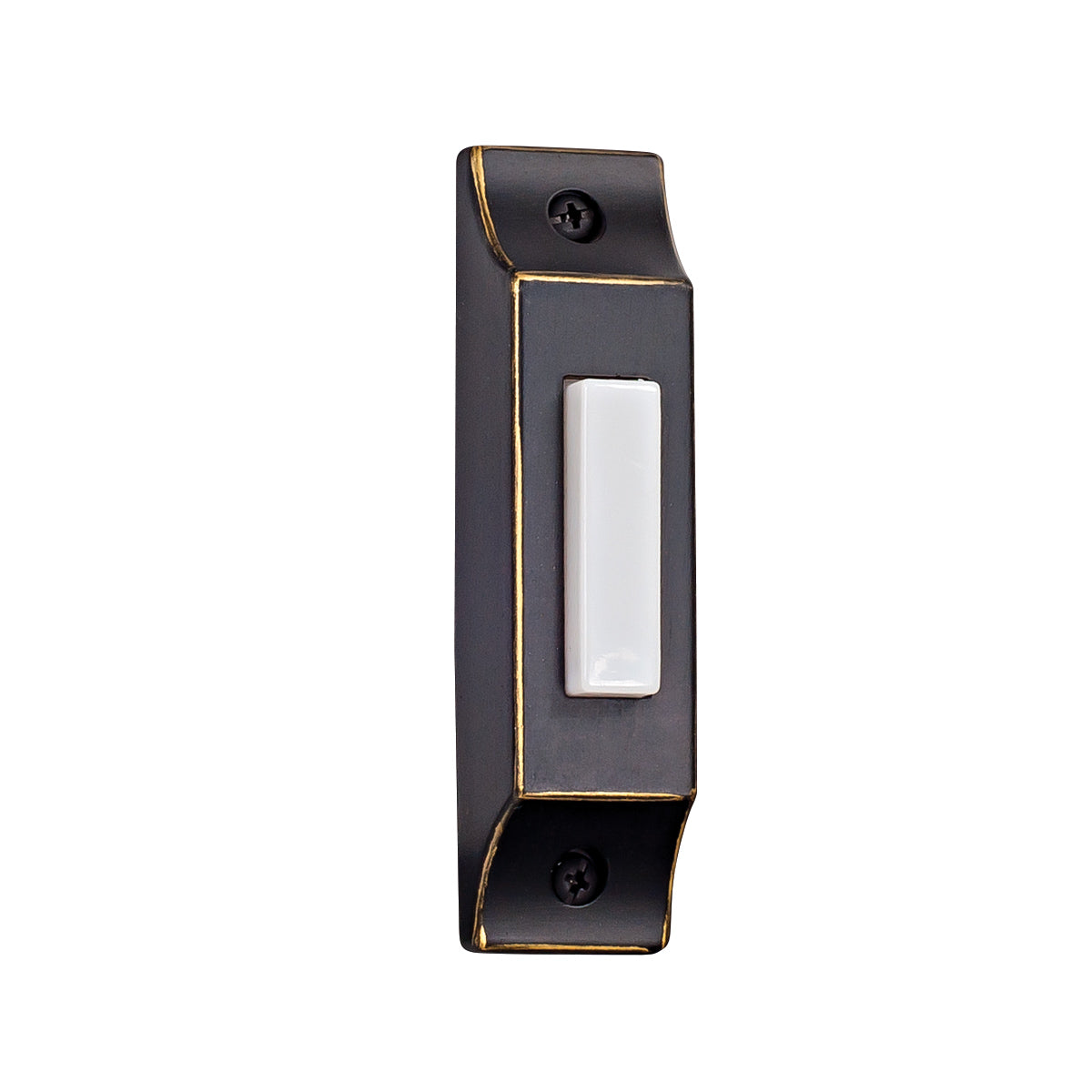 Surface Mount Die-Cast Builder's Series LED Lighted Push Button in Antique Bronze Doorbell Button Craftmade