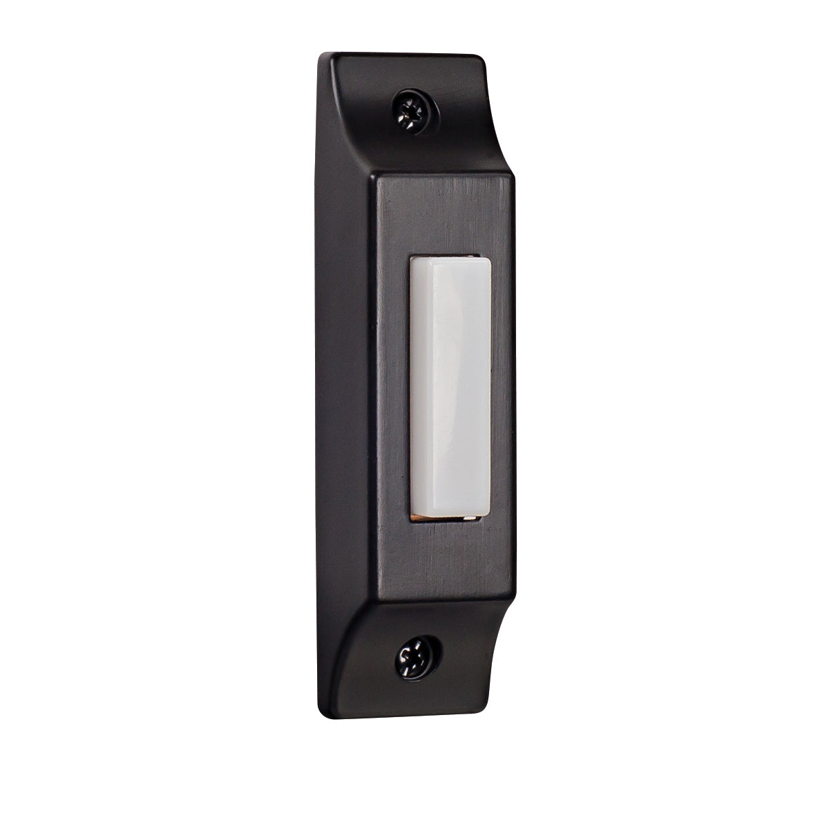 Surface Mount Die-Cast Builder's Series LED Lighted Push Button in Matte Black Doorbell Button Craftmade
