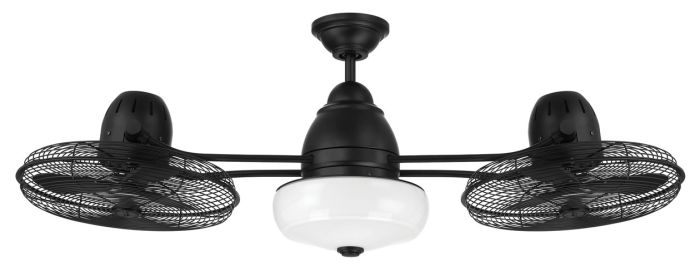 48" Bellows II Indoor/Outdoor (Damp) in Flat Black w/ Flat Black Blades Ceiling Fan CRAFTMADE