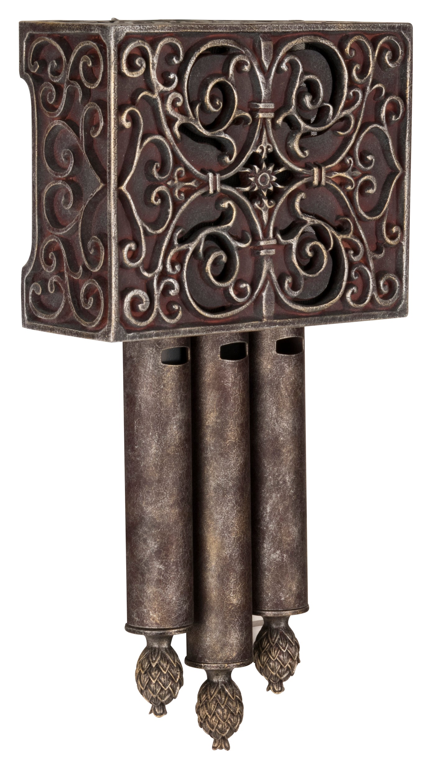 Westminster Carved Short Chime in Hand Painted Renaissance Crackle Door Chime Craftmade